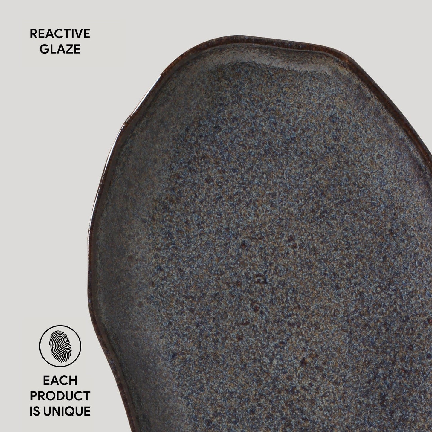Porto Brasil TITANIUM SHALLOW OVAL PR MEDIUM BIO STONEWARE dia. 11.81x7.87"  SKU: '14831109401