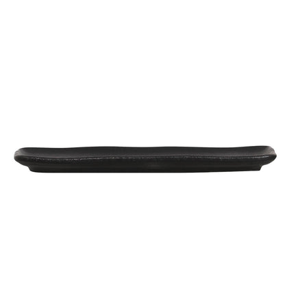 Porto Brasil MATTE BLACK RECTANGULAR PR ORGANIC STONEWARE dia. 8.66x3.74"  SKU: '1501473901