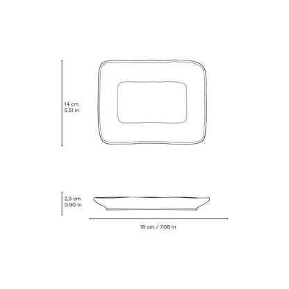 Porto Brasil DIJON RECTANGULAR PR JUTA STONEWARE dia. 7.08x5.51"  SKU: '15064105801