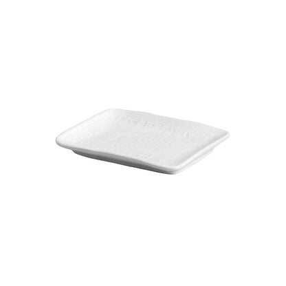 Porto Brasil NEW WHITE RECTANGULAR PR JUTA STONEWARE dia. 7.08x5.51"  SKU: '15064119801