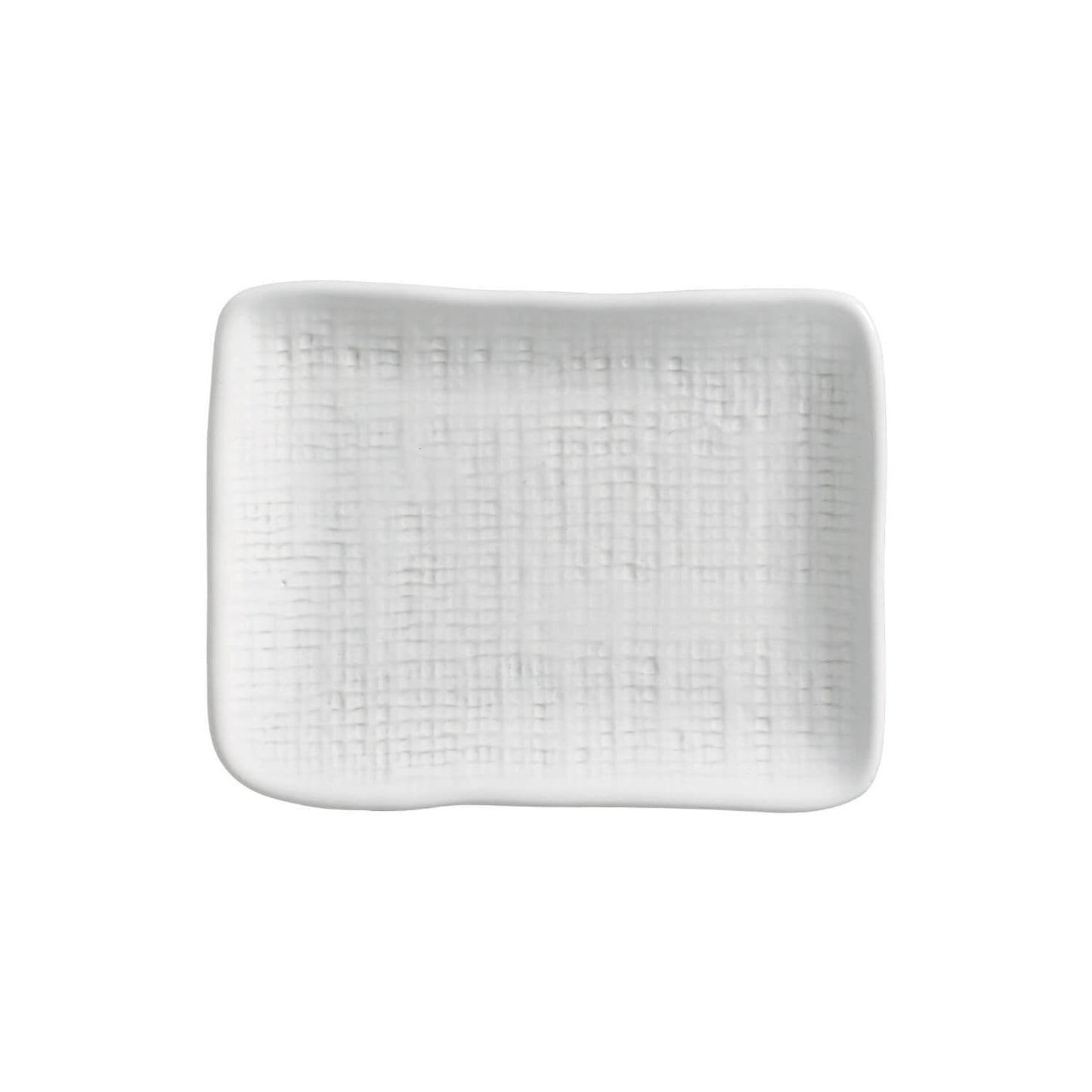 Porto Brasil NEW WHITE RECTANGULAR PR JUTA STONEWARE dia. 7.08x5.51"  SKU: '15064119801