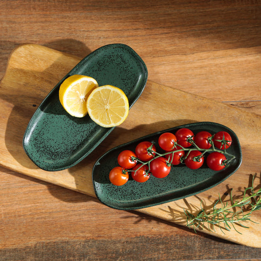 Porto Brasil GREENERY SHALLOW OVAL PR ORGANIC STONEWARE dia. 9.06x4.33"  SKU: '15114106501