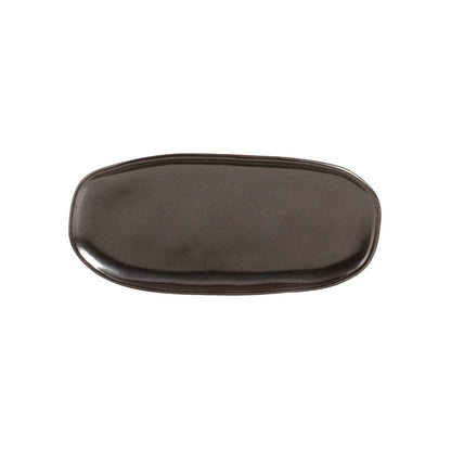Porto Brasil METALLICA SHALLOW OVAL PR ORGANIC STONEWARE dia. 9.06x4.33"  SKU: '15114109301