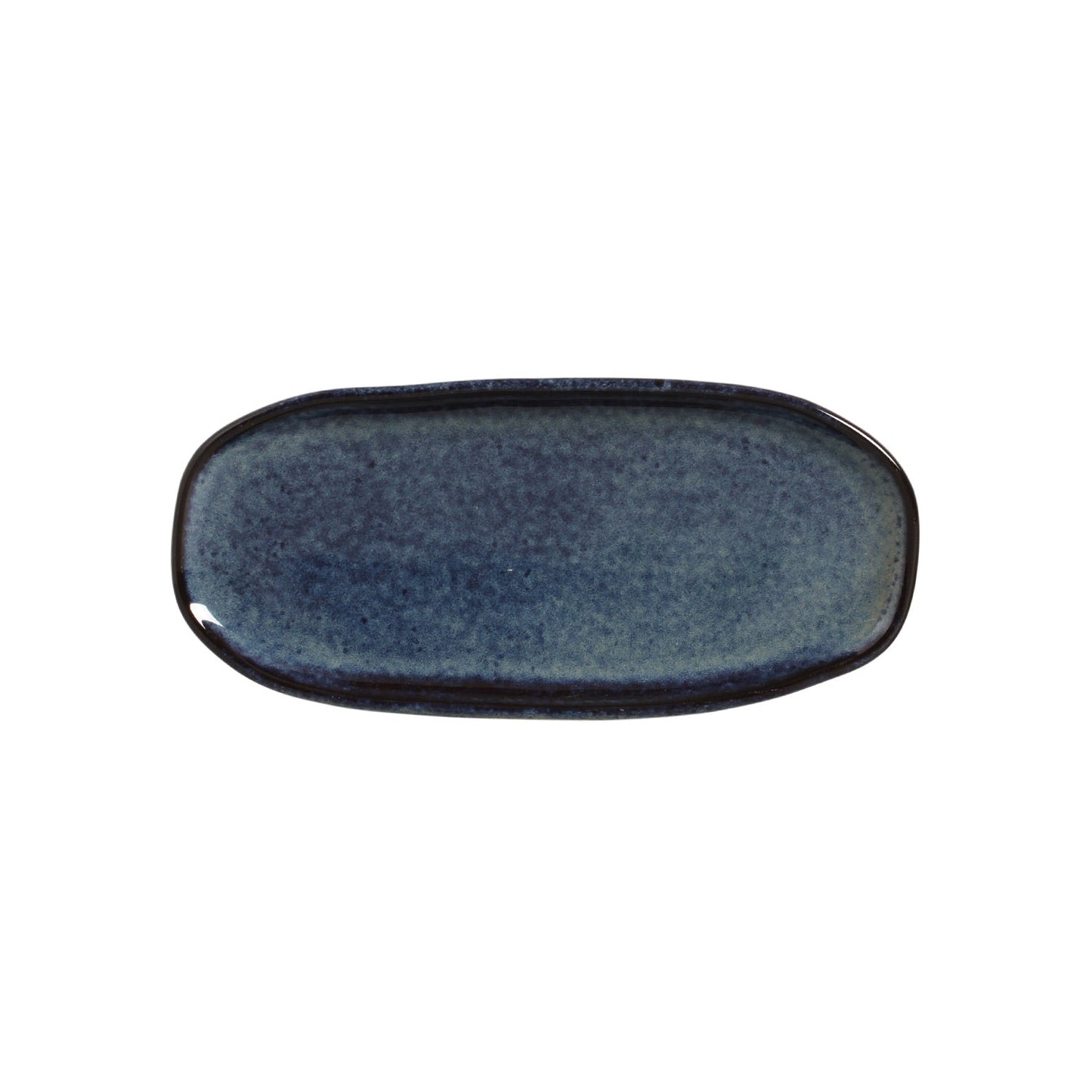 Porto Brasil DENIM DEEP RIM PLATE  STONEWARE dia. 7.48x2.17"  SKU: '16014113001