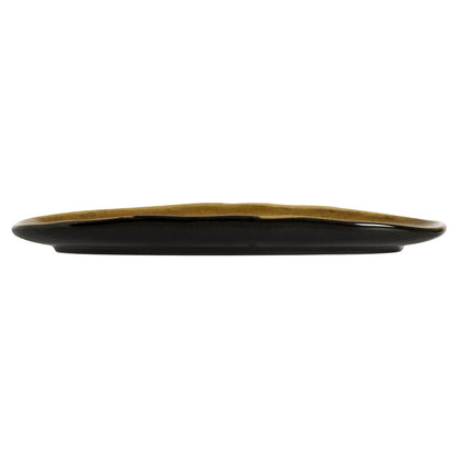 Porto Brasil AMBER SHALLOW OVAL PR ORGANIC STONEWARE dia. 9.06x4.33"  SKU: '1511477101