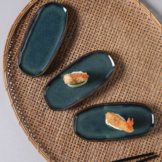 Porto Brasil OCEANO SHALLOW OVAL PR ORGANIC STONEWARE dia. 6.5x3.15"  SKU: '15214106701