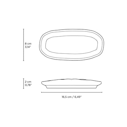 Porto Brasil LITCHI SHALLOW OVAL PR ORGANIC STONEWARE dia. 6.5x3.15"  SKU: '15214109201