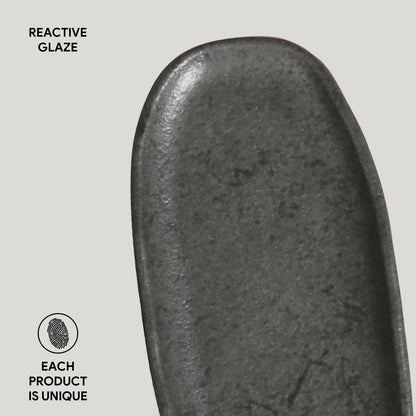 Porto Brasil CHROMIUM SHALLOW OVAL PR ORGANIC STONEWARE dia. 6.5x3.15"  SKU: '15214115901