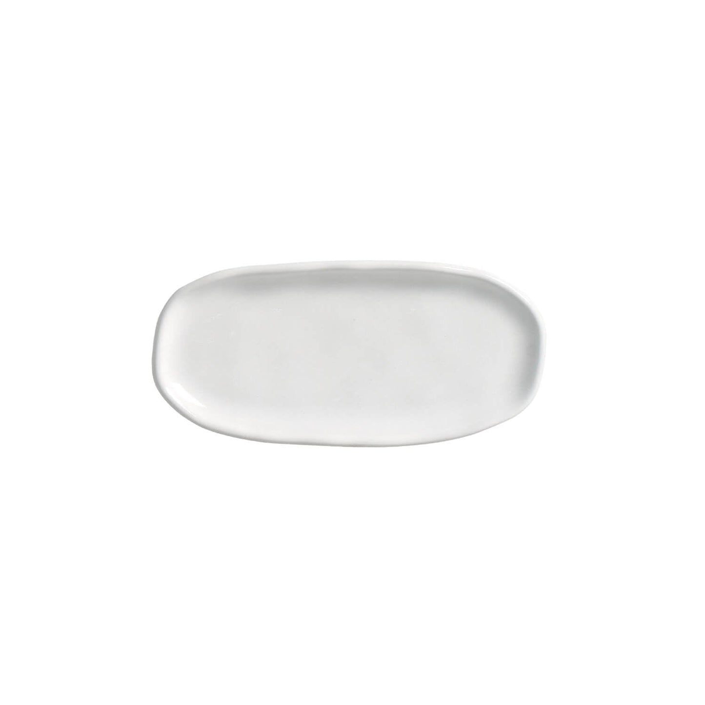 Porto Brasil NEW WHITE SHALLOW OVAL PR ORGANIC STONEWARE dia. 6.5x3.15"  SKU: '15214119801