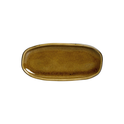 Porto Brasil AMBER SHALLOW OVAL PR ORGANIC STONEWARE dia. 6.5x3.15"  SKU: '1521477101