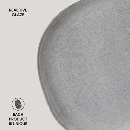 Porto Brasil DUST OVAL DINNER PLATE ORGANIC STONEWARE dia. 12.2"  SKU: '15314115801