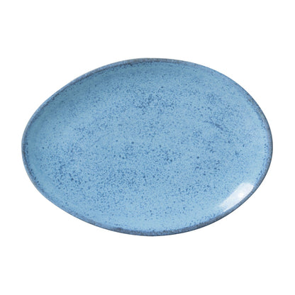Porto Brasil BREEZE OVAL DESSERT PLATE ORGANIC STONEWARE dia. 8.86"  SKU: '15414109001