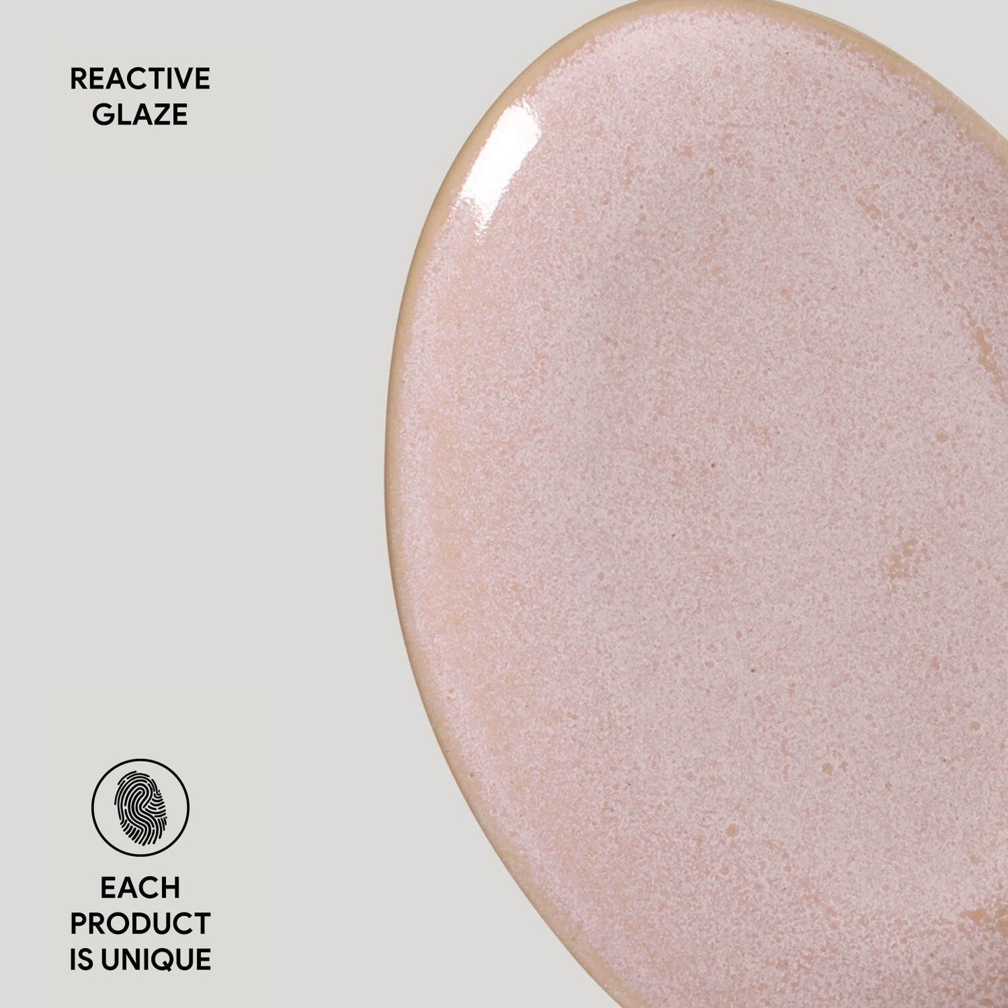 Porto Brasil LITCHI OVAL DESSERT PLATE ORGANIC STONEWARE dia. 8.86"  SKU: '15414109201