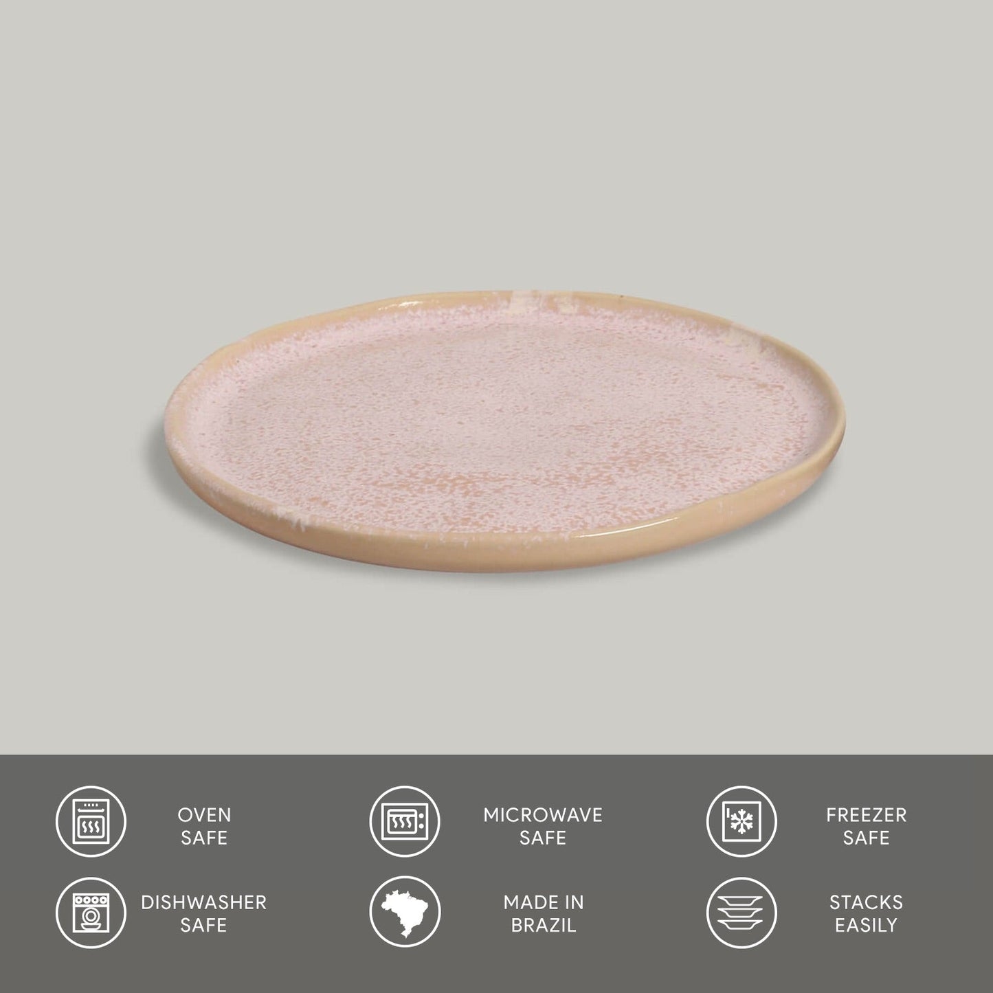 Porto Brasil LITCHI BREAD PLATE STONEWARE dia. 6.1x0.63"  SKU: '15931109201