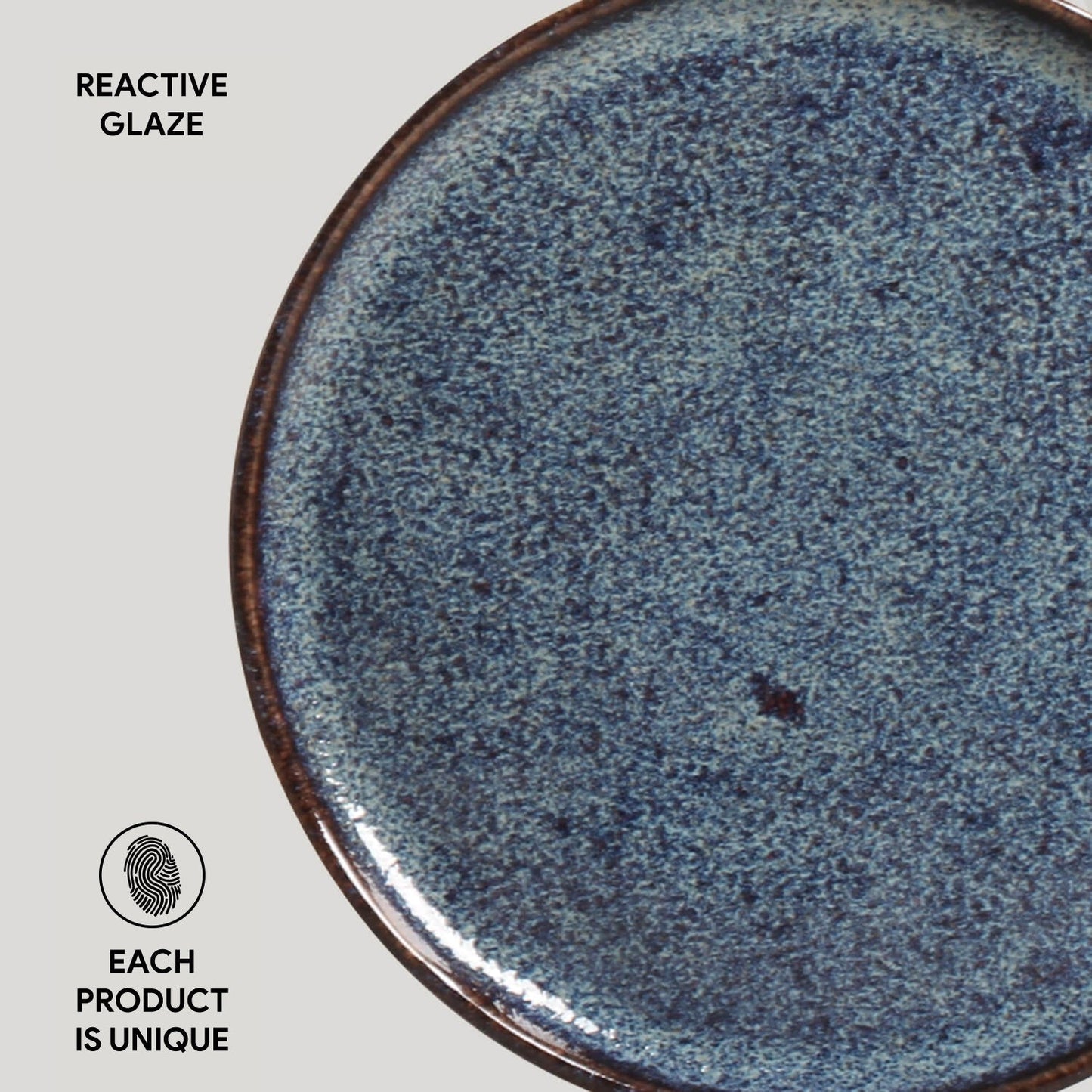Porto Brasil TITANIUM BREAD PLATE STONEWARE dia. 6.1x0.63"  SKU: '15931109401
