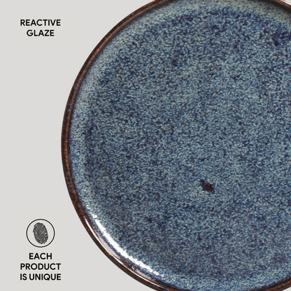 Porto Brasil TITANIUM BREAD PLATE STONEWARE dia. 6.1x0.63"  SKU: '15931109401