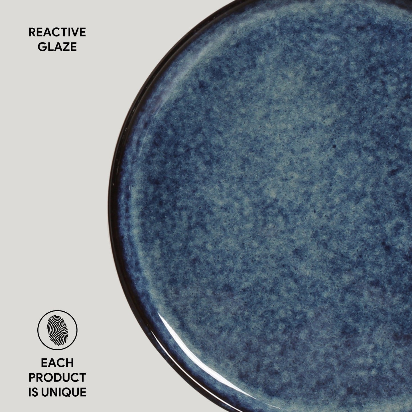 Porto Brasil DENIM BREAD PLATE STONEWARE dia. 15.5x1.6CM  SKU: '15931113001