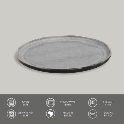 Porto Brasil DUST BREAD PLATE STONEWARE dia. 6.1x0.63"  SKU: '15931115801