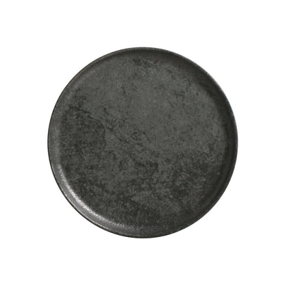 Porto Brasil CHROMIUM BREAD PLATE STONEWARE dia. 6.1x0.63"  SKU: '15931115901