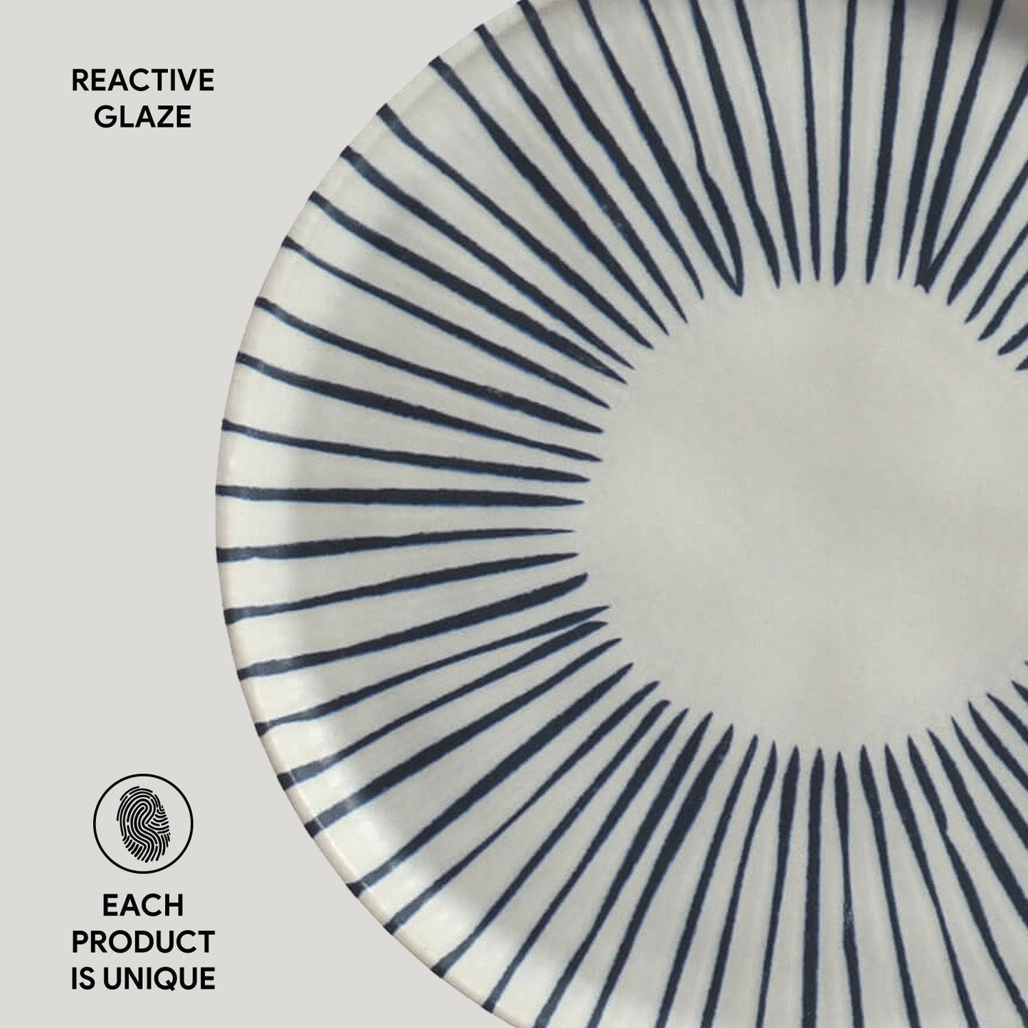 Porto Brasil ELEMENTO BREAD PLATE STONEWARE dia. 6.1x0.63"  SKU: '1593193101