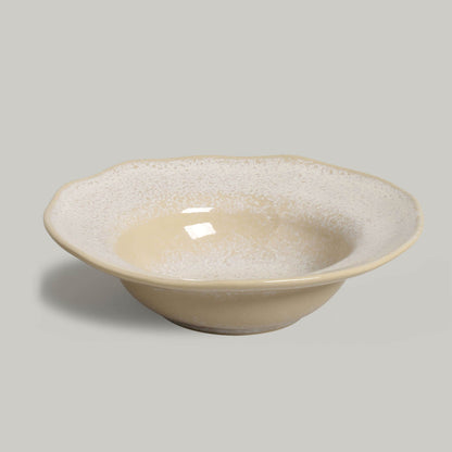 Porto Brasil LATTE DEEP RIM PLATE  STONEWARE dia. 7.48x2.17"  SKU: '16014108501