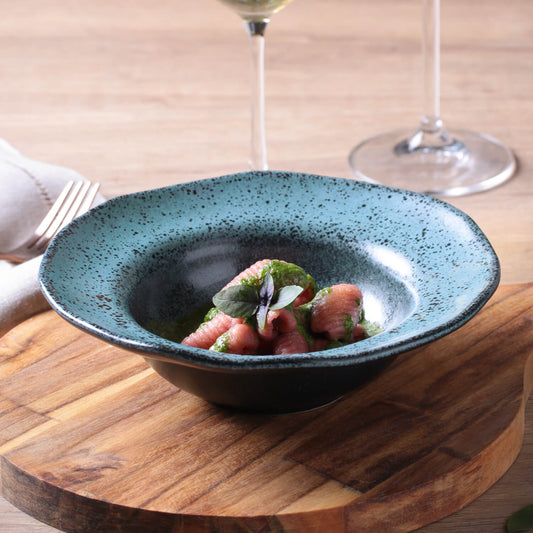 Porto Brasil NIGHT SKY DEEP RIM PLATE  STONEWARE dia. 7.48x2.17"  SKU: '1601477201