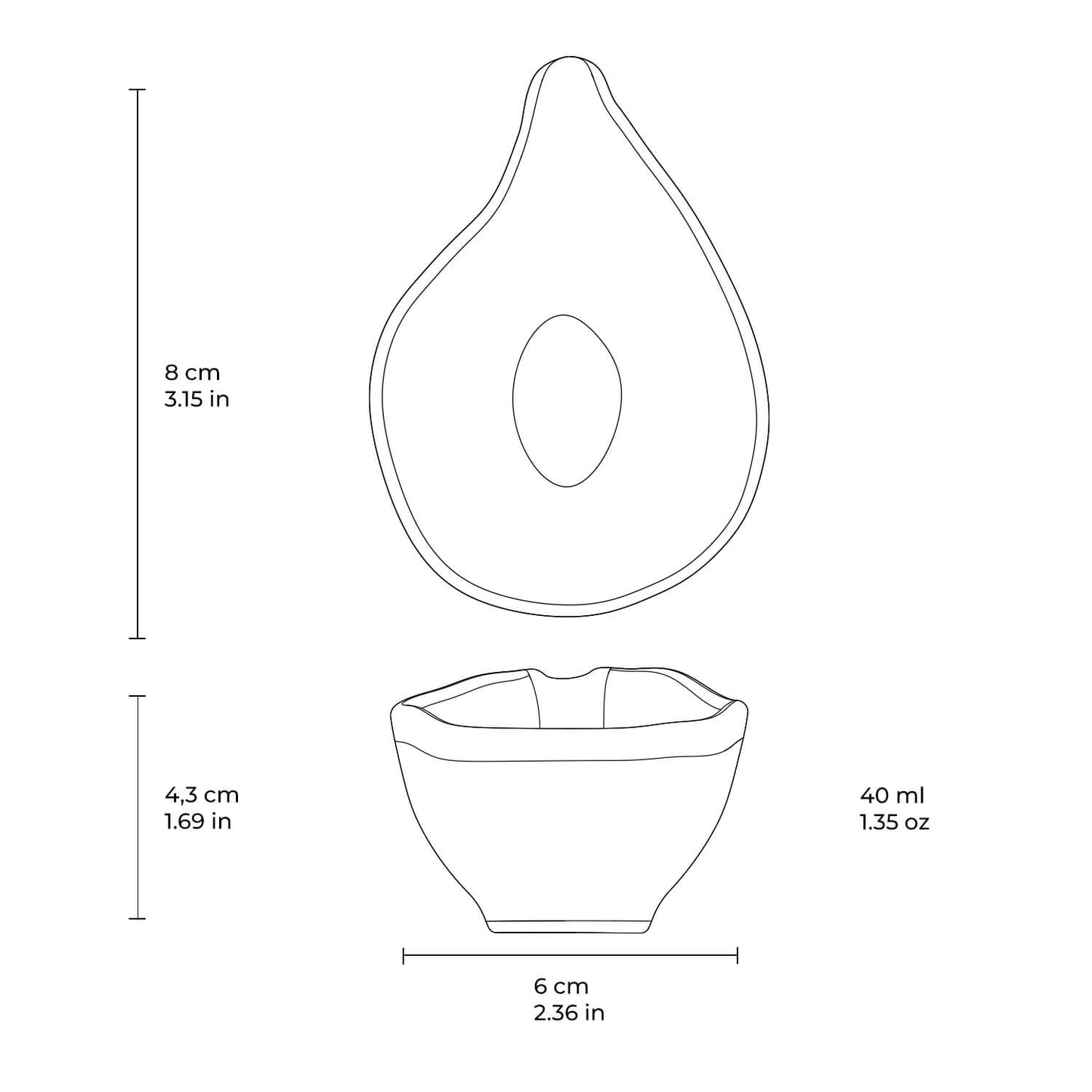 Porto Brasil LATTE TEARDROP ORGANIC 1.35 oz.  SKU: '16414108501