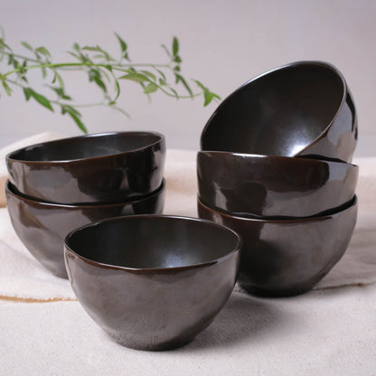 Porto Brasil METALLICA BOWL ORGANIC STONEWARE dia. 5.24"  SKU: '1914108701