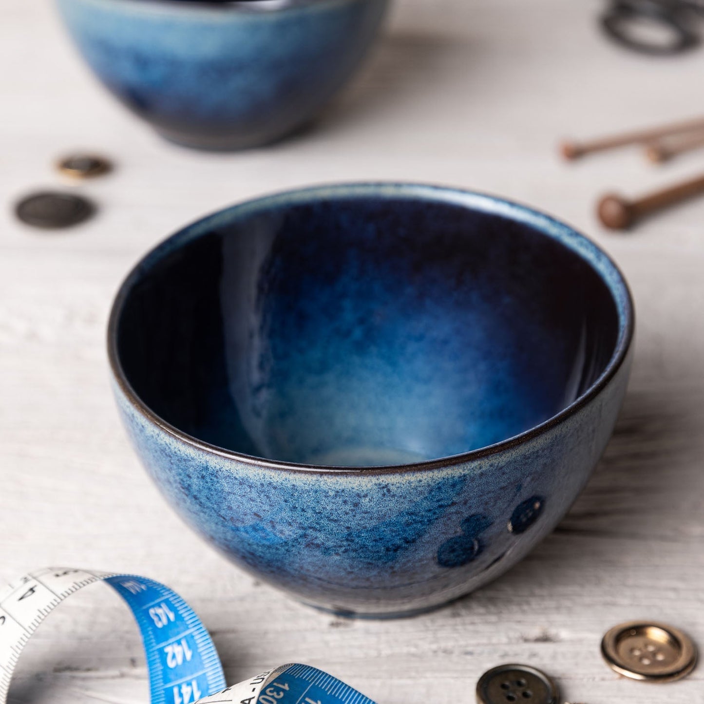 Porto Brasil DENIM BOWL ORGANIC STONEWARE dia. 5.24"  SKU: '1914113001