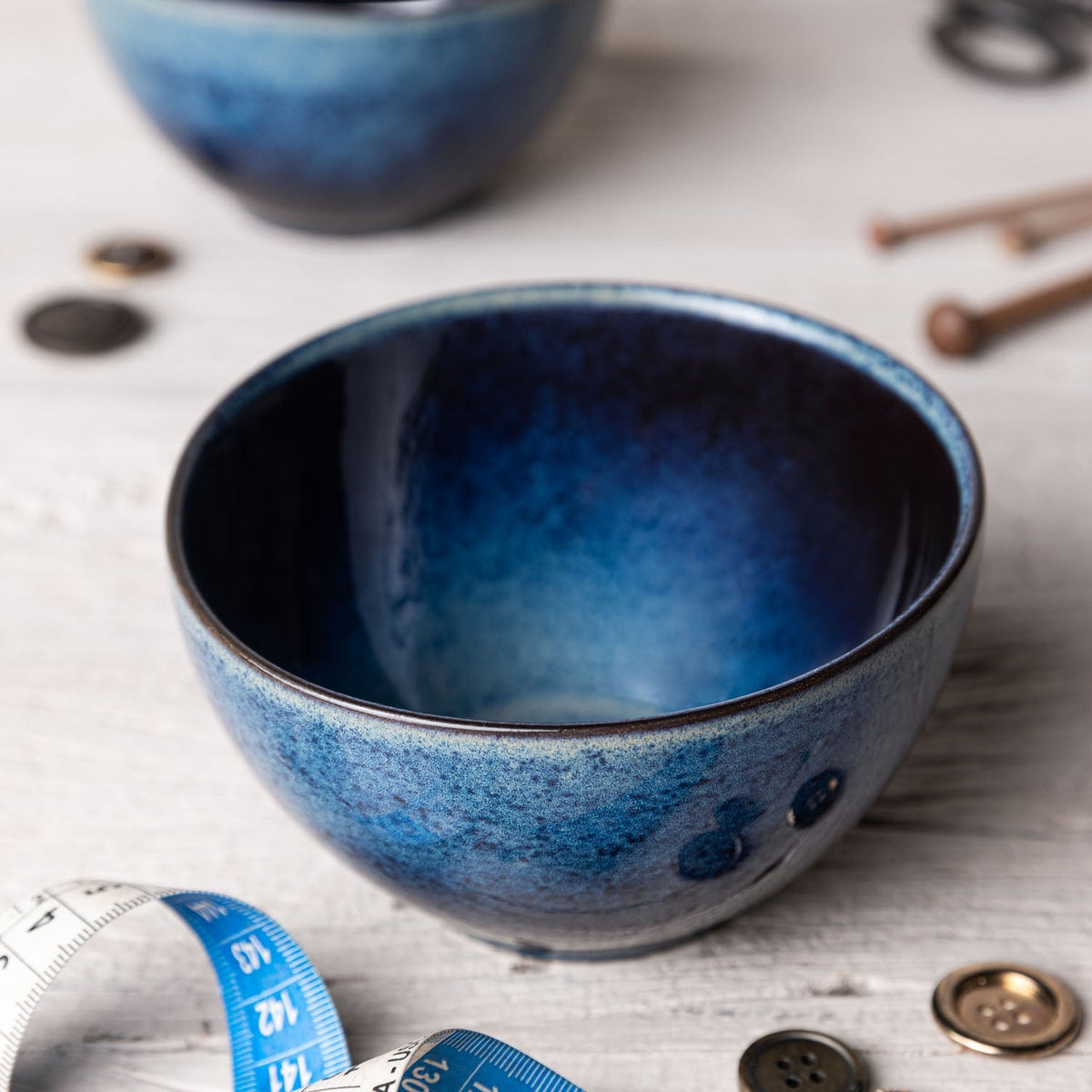 Porto Brasil DENIM BOWL ORGANIC STONEWARE dia. 5.24"  SKU: '1914113001
