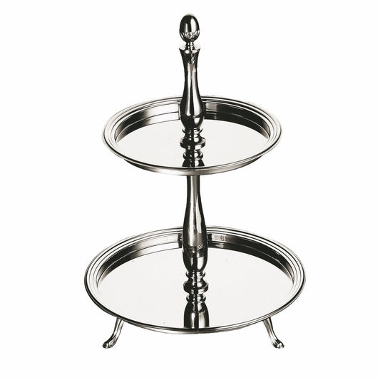 Round Fruit Holder, 2 Layers;  H: 19-5/8", D: 10-5/8", 13-3/4"