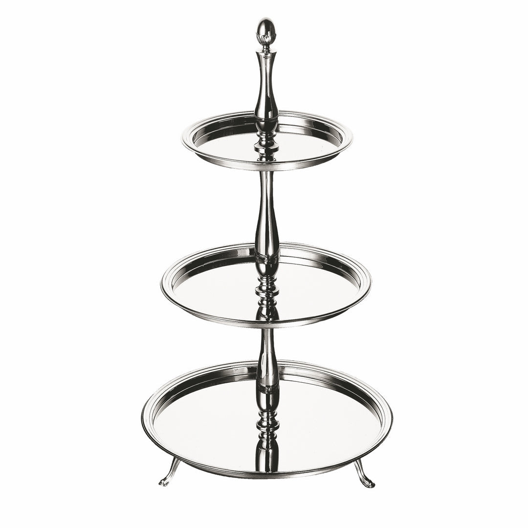 Round Fruit Holder, 3 Layers;  H: 28-3/4", D: 10-5/8, 13-3/4", 15-3/4"