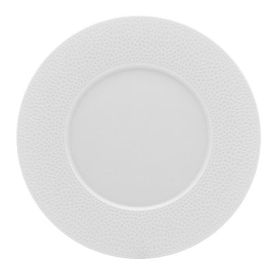 Round dessert / salad / app plate w/ wide rim 9" 3/8 9" 3/8