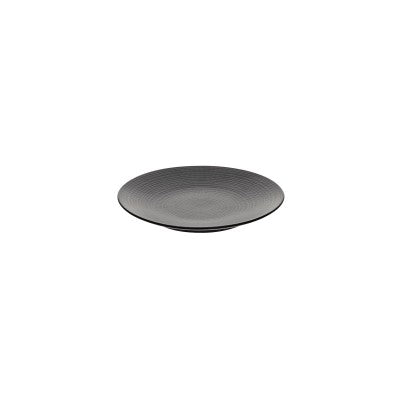 Round Bread & Butter coupe plate 6" ? - Black 6" 5/16
