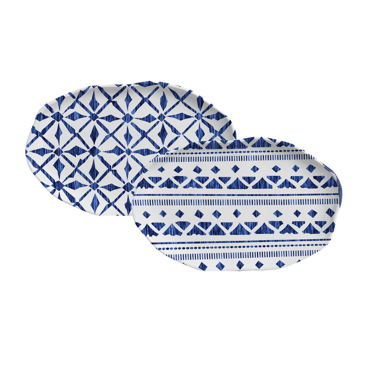 Porto Brasil MAYA SHALLOW OVAL PR MEDIUM BIO STONEWARE dia. 11.81x7.87" SET OF 2 DESIGNS  SKU: '34831117901