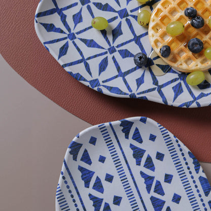 Porto Brasil MAYA SHALLOW OVAL PR MEDIUM BIO STONEWARE dia. 11.81x7.87" SET OF 2 DESIGNS  SKU: '34831117901