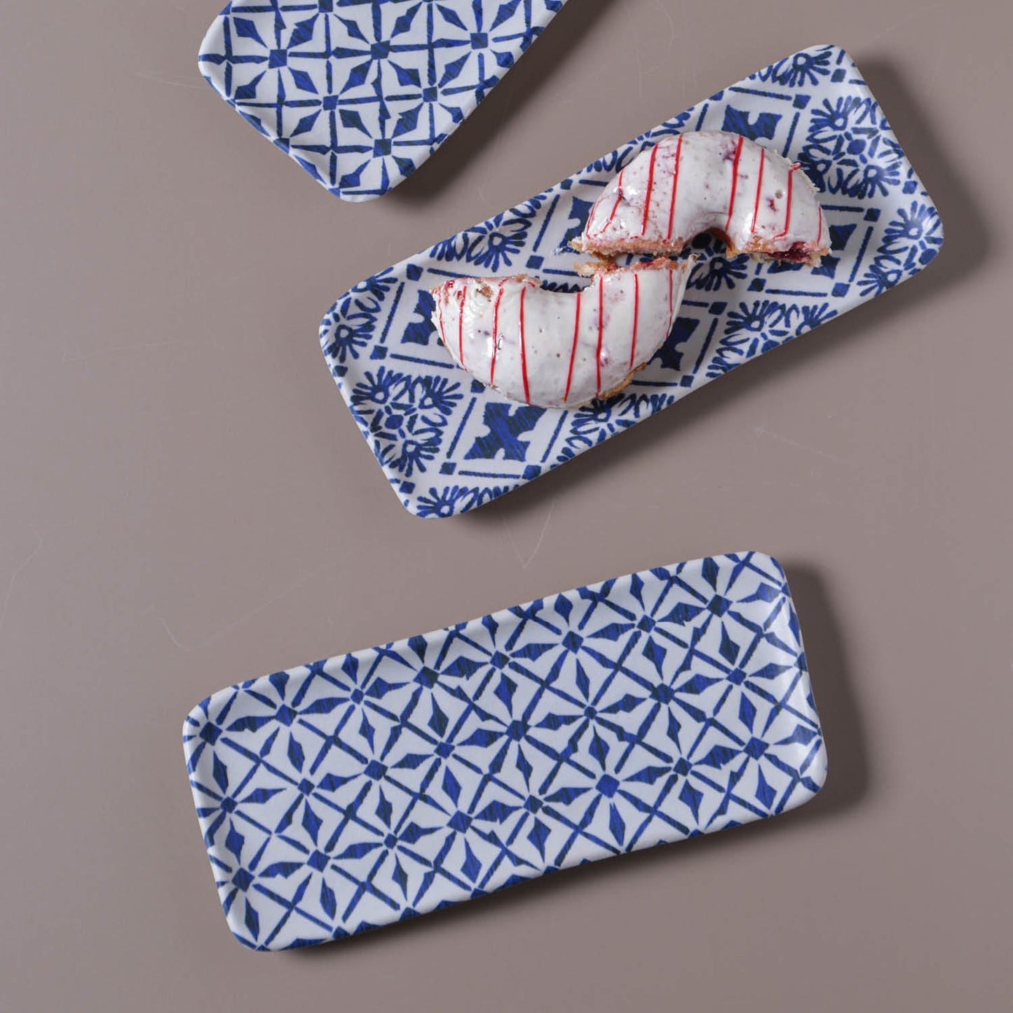 Porto Brasil MAYA RECTANGULAR PR ORGANIC STONEWARE dia. 8.66x3.74" SET OF 2 DESIGNS  SKU: '35014117901