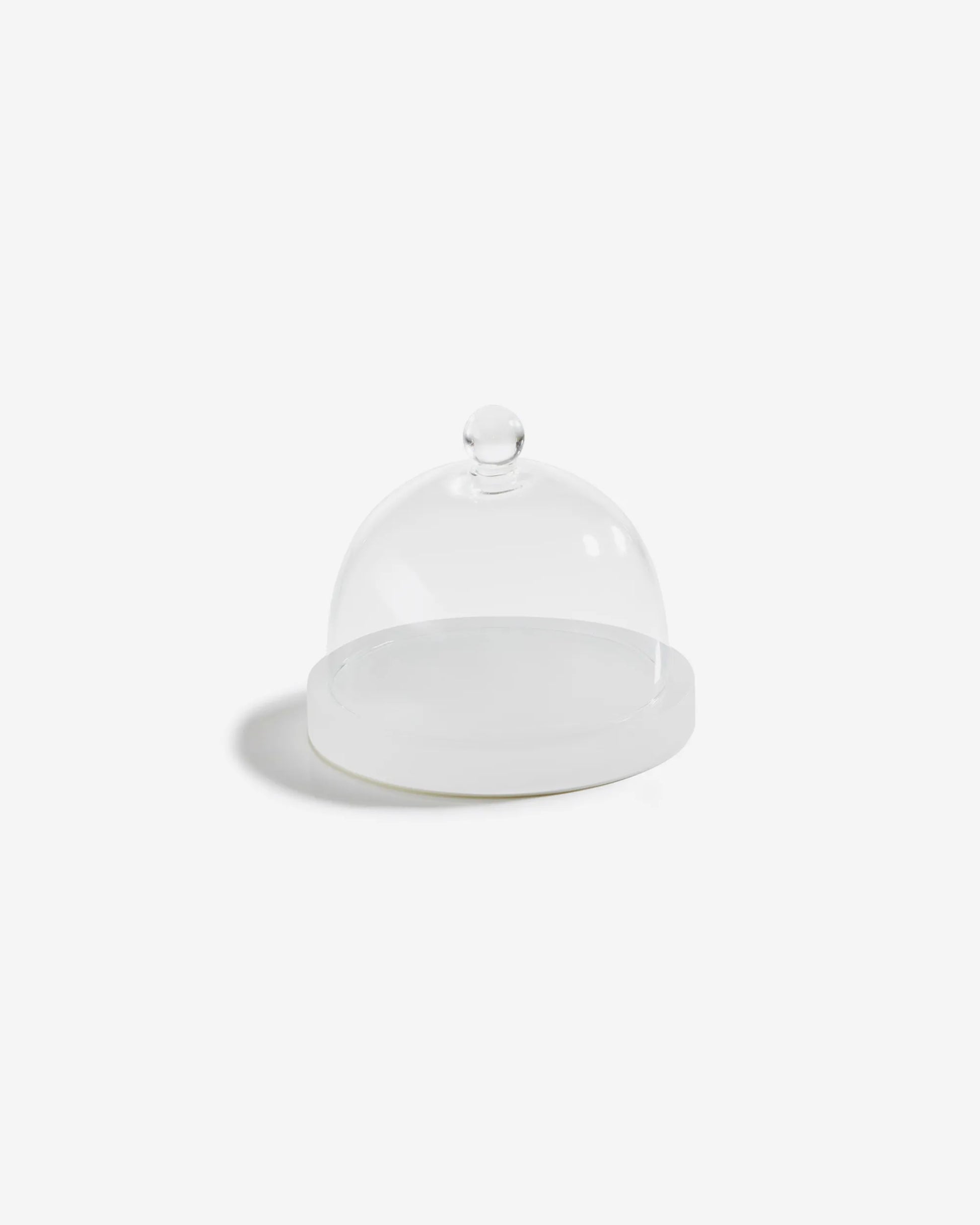 PODIUM B&B PLATE WITH DOME WHITE