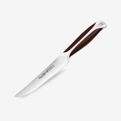 Gunter Wilhelm Thunder Utility/Steak Knife Serrated, 5 Inch | Brownish ABS Handle SKU: 50-513-1105