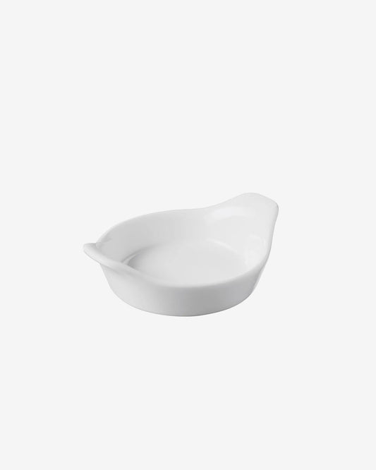 FLUTED ROUND EARED DISH