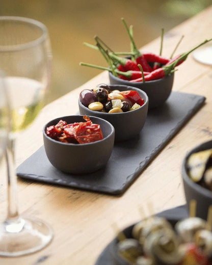 Revol BASALT RECTANGULAR TRAY 25X12CM Matt slate style SKU: '640595