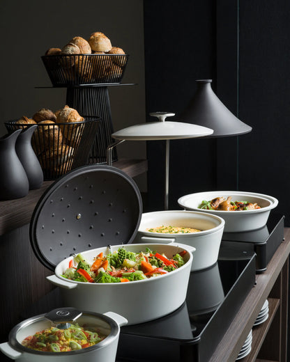Revol REVOLUTION 2 OVAL COCOTTE 12.75''/32.5cm Satin black Induction SKU: '649871