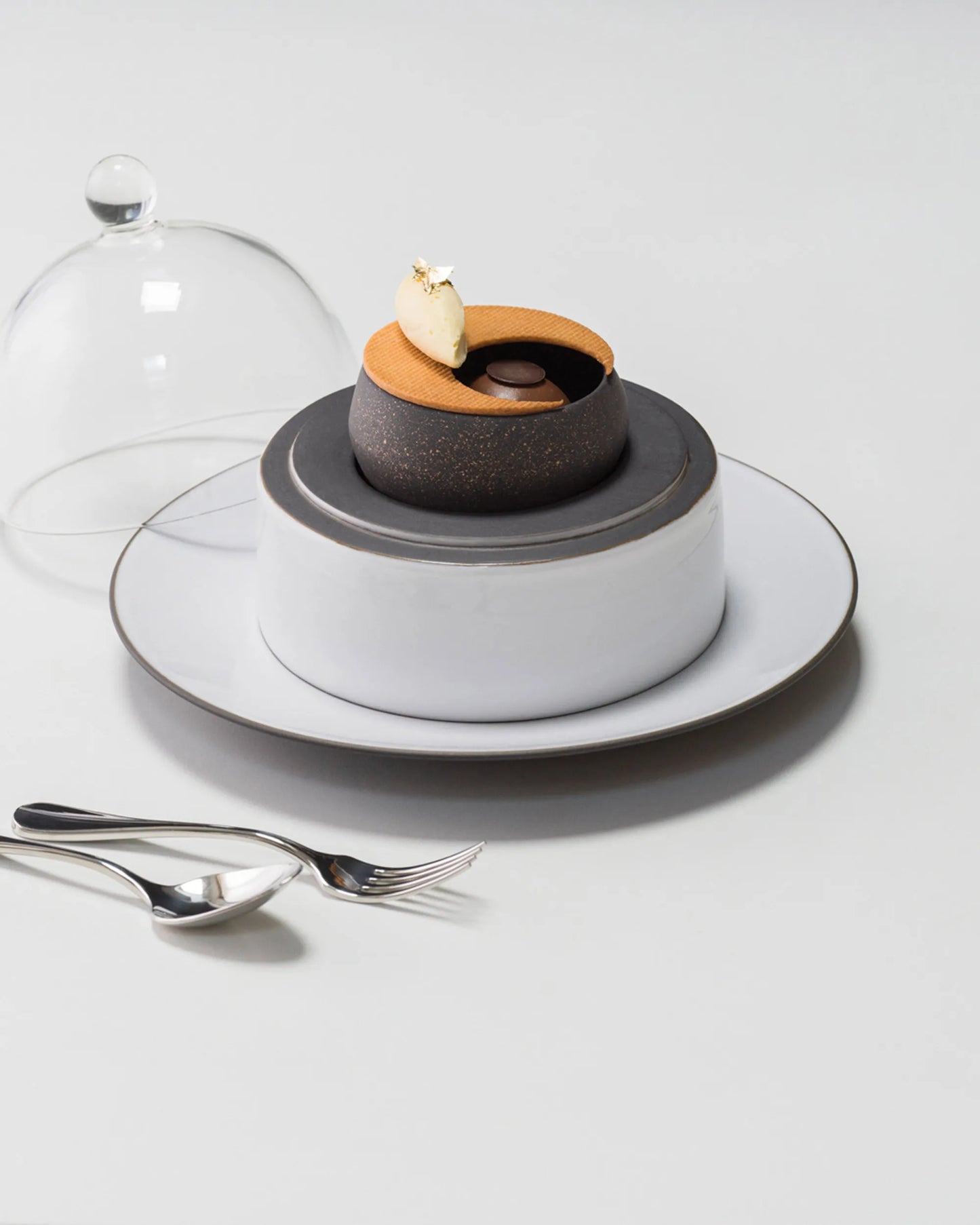 Revol EQUINOXE DESSERT PLATE 21,5CM White Cumulus SKU: '651436