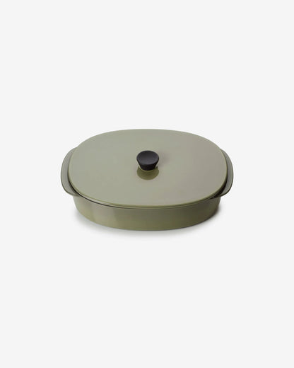 Revol CARACTERE CULINAIRE RECT DISH WITH LID 26X18, Cardamom SKU: '655274