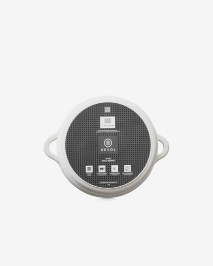 Revol BOMBANCE ROUND COCOTTE 26CM INDUCTION WITHOUT LID Alabaster white Induction SKU: '660262