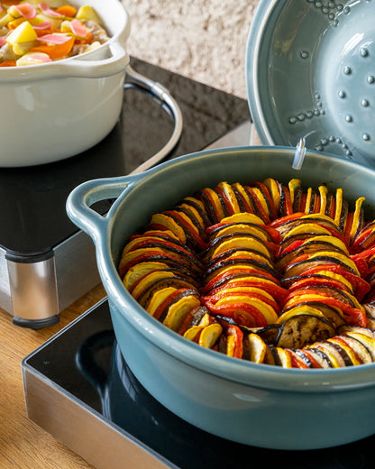 Revol BOMBANCE ROUND COCOTTE 29CM INDUCTION WITHOUT LID Alabaster white Induction SKU: '660265