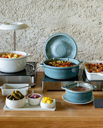 Revol BOMBANCE ROUND COCOTTE 29CM INDUCTION WITHOUT LID Alabaster white Induction SKU: '660265