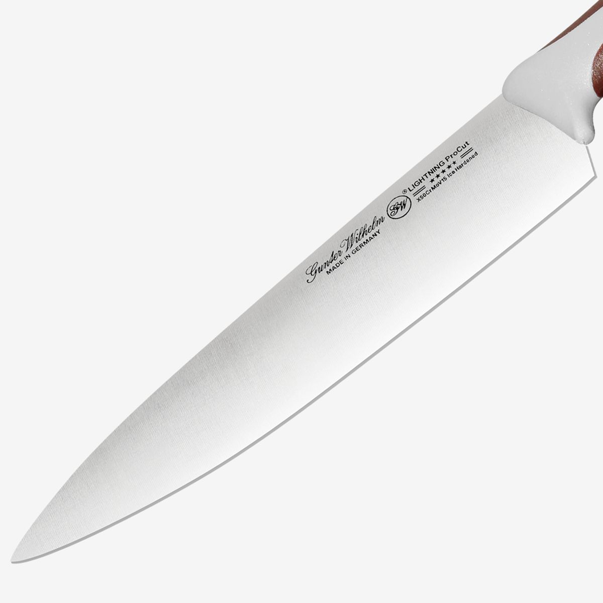 Gunter Wilhelm Lightning Chef Knife, 8 Inch | Brown and Grey ABS Handle SKU: 10-108-0108