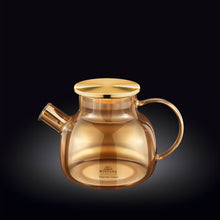 Amber Thermo Glass Teapot 32 Fl Oz | 1200 ml |  High temperature and shock resistant