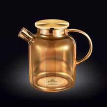 Amber Thermo Glass Teapot 54 Fl Oz | High temperature and shock resistant
